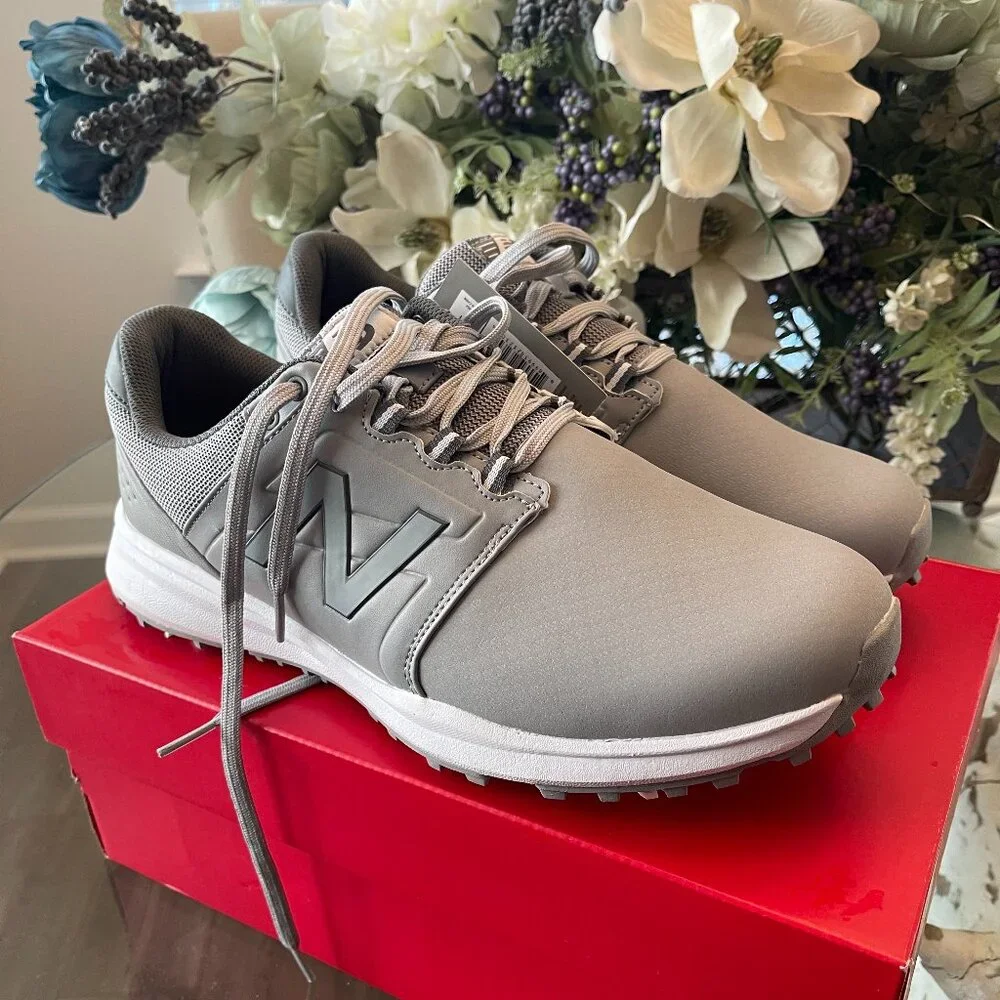 NWT New Balance Advantage Golf Shoes Gray Size 11.5 4E Extra Wide - Picture 1 of 9